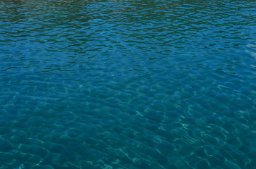 amazing crystal clear water of the Aegean sea
