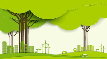 environmental and eco-friendly technologies, energy saving, ecological recycling.