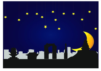 osaka city skyline in japan