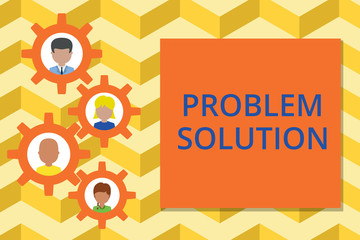 Word writing text Problem Solution. Business photo showcasing solving consists of using generic...