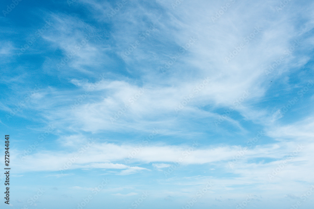 Wall mural blue sky with clouds, can use as background. - image