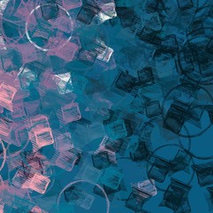 Artistic sketch backdrop material. Abstract geometric pattern. Chaos and random. Modern art drawing painting. 2d illustration. Digital texture wallpaper. 