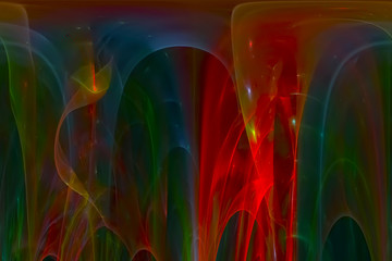 abstract digital fractal fantasy design background curve