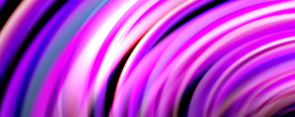 Obraz premium Fluid color waves with light effects, vector abstract background