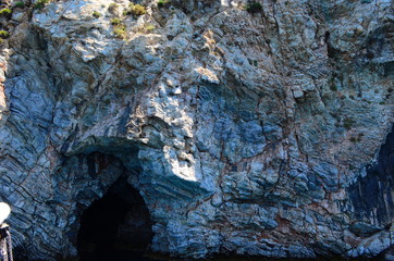 amazing clear waters of the Aegean Sea and the rocks