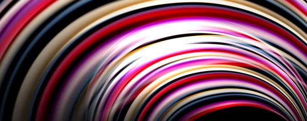 Fototapeta na wymiar Fluid color waves with light effects, vector abstract background