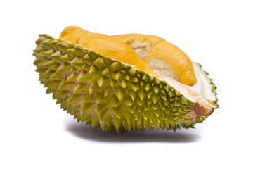 MUSANG KING Durian isolated against white background
