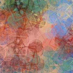 Artistic sketch backdrop material. Abstract geometric pattern. Chaos and random. Modern art drawing painting. 2d illustration. Digital texture wallpaper. 