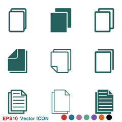 Copy vector icon. Duplicate app symbol. Creative UI item