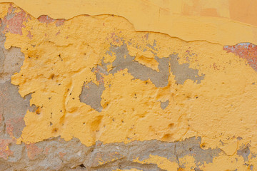 Texture, wall, concrete, it can be used as a background. Wall fragment with scratches and cracks