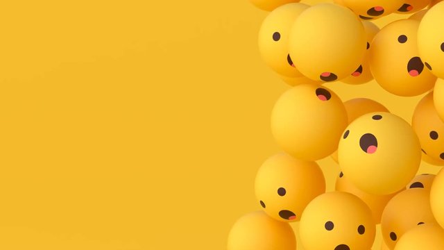 'Wow' Emoji Balls - Floating #4 (Right)
