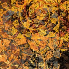 Artistic sketch backdrop material. Abstract geometric pattern. Chaos and random. Modern art drawing painting. 2d illustration. Digital texture wallpaper. 