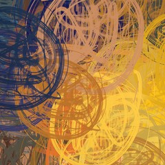 Artistic sketch backdrop material. Abstract geometric pattern. Chaos and random. Modern art drawing painting. 2d illustration. Digital texture wallpaper. 