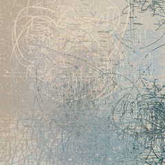 Artistic sketch backdrop material. Abstract geometric pattern. Chaos and random. Modern art drawing painting. 2d illustration. Digital texture wallpaper. 