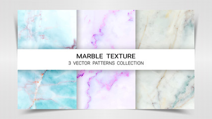 Backgrounds and Textures of Marble Premium Set Patterns Collection, Abstract Background Template, Suitable for Luxury Products Brands with Golden Foil and Linear Style.