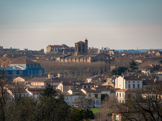 Fototapeta na wymiar Carcasone Francia castillo ciudad sur 
