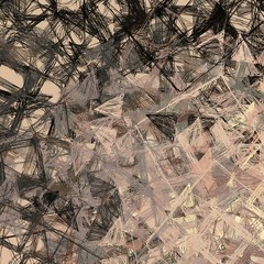 Artistic sketch backdrop material. Abstract geometric pattern. Chaos and random. Modern art drawing painting. 2d illustration. Digital texture wallpaper. 