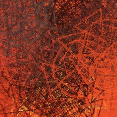 Artistic sketch backdrop material. Abstract geometric pattern. Chaos and random. Modern art drawing painting. 2d illustration. Digital texture wallpaper. 