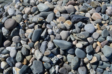 Baikal, beach, summer, nature, stones, mountains, water, forest.