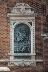 Fototapeta na wymiar Plaque dedicated to John III Sobieski