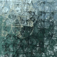 Artistic sketch backdrop material. Abstract geometric pattern. Chaos and random. Modern art drawing painting. 2d illustration. Digital texture wallpaper.