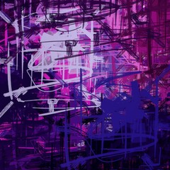 Modern art texture pattern. Various colors. 2d illustration.