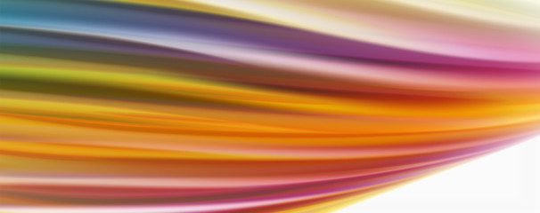 Modern techno Fluid color flow on white colorful poste. Art for your design