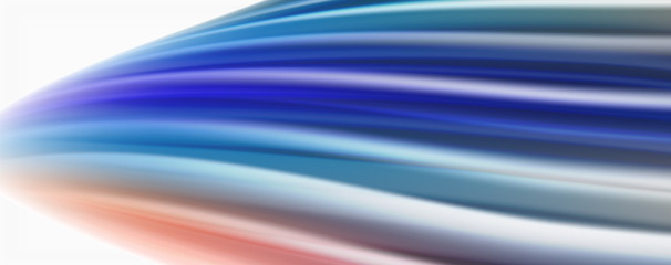 Modern techno Fluid color flow on white colorful poste. Art for your design