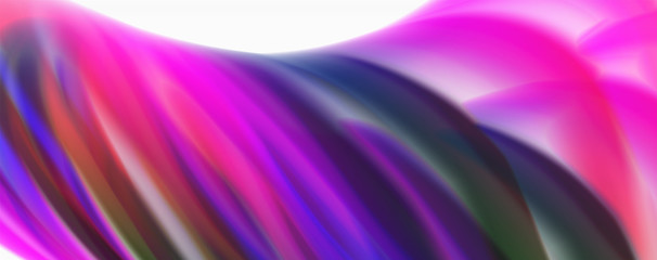 Color flowing waves, liquid conceptual abstract background