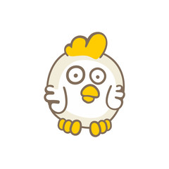 Chick. isolated on white background