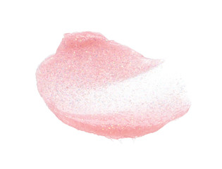 Gently pink strokes and texture of lip gloss or gel lubricant