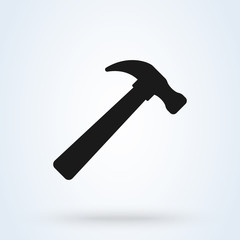 Hammer Simple vector modern icon design illustration.