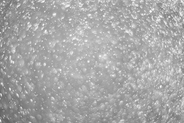 Bokeh background and bubbles reflecting black and white light