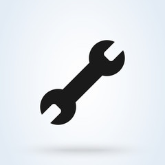 Repair Wrench Simple vector modern icon design illustration.