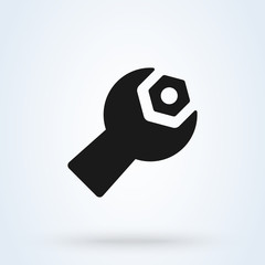 wrench screw Simple vector modern icon design illustration.
