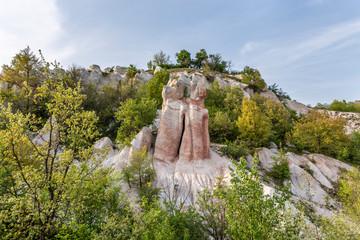 Stone wedding rock phenomenon in Bulgaria