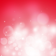 Soft Red sparkle rays with bokeh abstract elegant background. Dust sparks background.