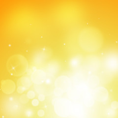 Soft Gold sparkle rays with bokeh abstract elegant background. Dust sparks background.