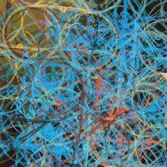 Cray texture pattern. Various shapes and colors. Wallpaper illustration.