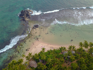 waves crashing on rocks - Sri Lanka