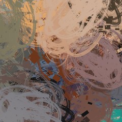 Coloful chaos. 2d illustration wallpaper. Crazy lines and patterns.