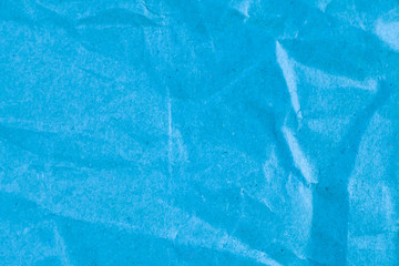 Blue paper textures for backgrounds, Blue recycle crumpled paper background.