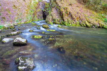 Source du Doubs, Mouthe, Jura, Frankreich
