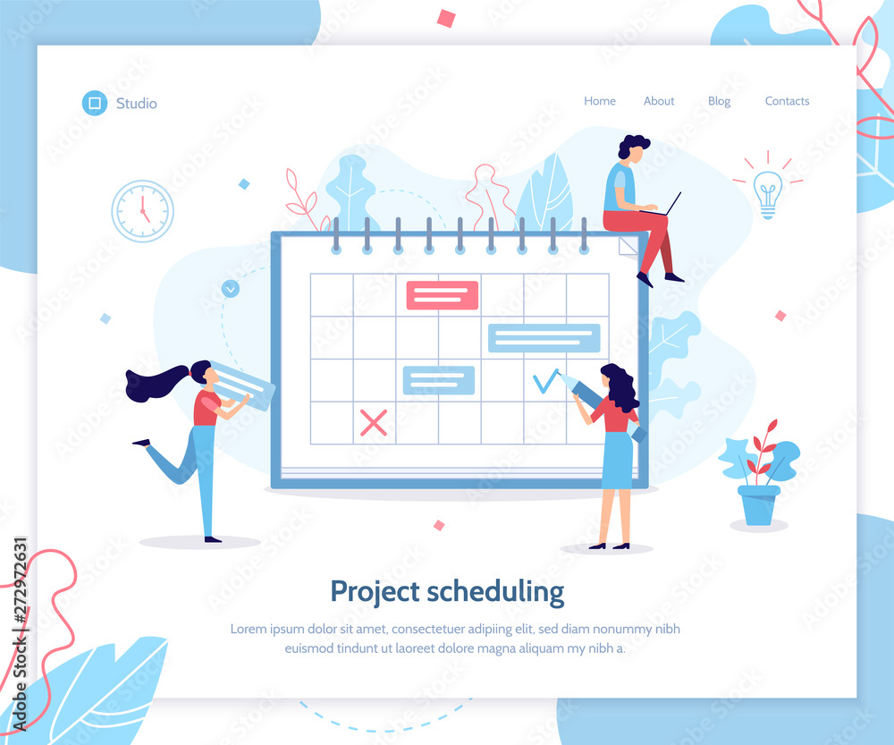 Canvas Prints project sheduling web banner
