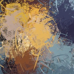 Colorful crazy wallpaper. 2d illustration. Various colors and lines.