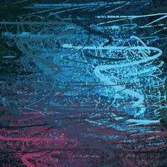 Colorful crazy wallpaper. 2d illustration. Various colors and lines.