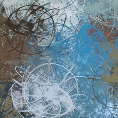 Colorful crazy wallpaper. 2d illustration. Various colors and lines.