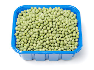 soya beans on white background 