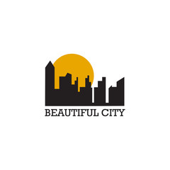 City icon logo design vector template