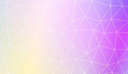 Polygonal pattern with triangles mosaic cover. Template for your banner. Vector illustration. Creative gradient color.